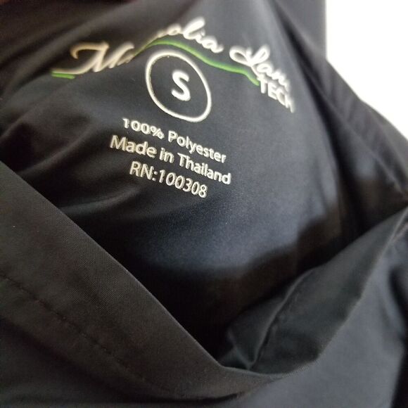 Masters Magnolia Lane Tech Zip Jacket Women Sz S Black White Reversible Golf - Picture 10 of 14